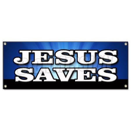 Signmission JESUS SAVES BANNER SIGN church religious pastor bible christian message sermon B-Jesus Saves